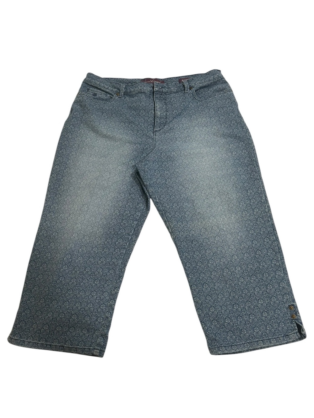 Gloria Vanderbilt Patterned Cropped Jeans